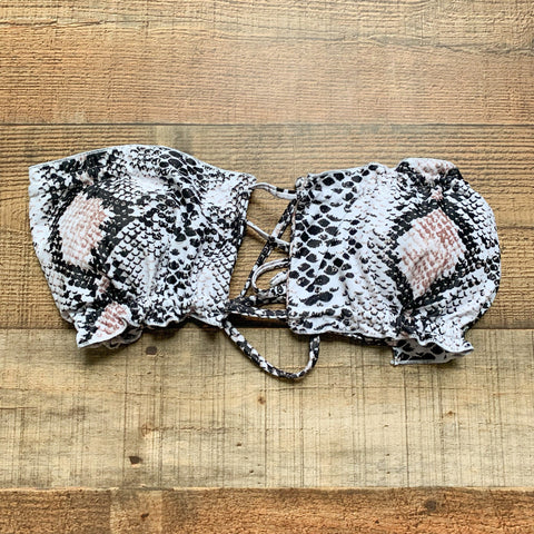 ZAFUL Snakeskin Print Bikini Set NWOT- Size 6 (sold as set)