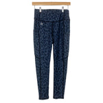 FITTIN Black and Grey Animal Print Leggings- Size S (Inseam 23.5")