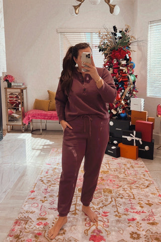 Madewell MWL Plum Sweatshirt- Size L (we have matching sweatpants)