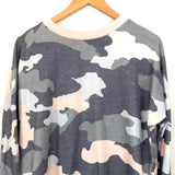 No Brand Blues/Pink Camo Sweatshirt- Size S
