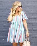 Madewell Colorful Striped Dress- Size XS