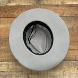 Glitzy Bella Grey Wool Hat with Velvet Ribbon Trim and Adjustable Inner Tie (LIKE NEW, sold out online)