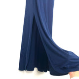 No Brand Navy Side Slits Maxi Dress with Pockets- Size L
