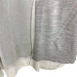 Rag & Bone Heathered Grey Extra Fine Merino WoolCardigan with Cream Lining- Size ~S (see notes)