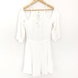 Lovers + Friends White Off the Shoulder Dress- Size S