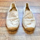 Tory Burch White Canvas Espadrilles- Size 9.5