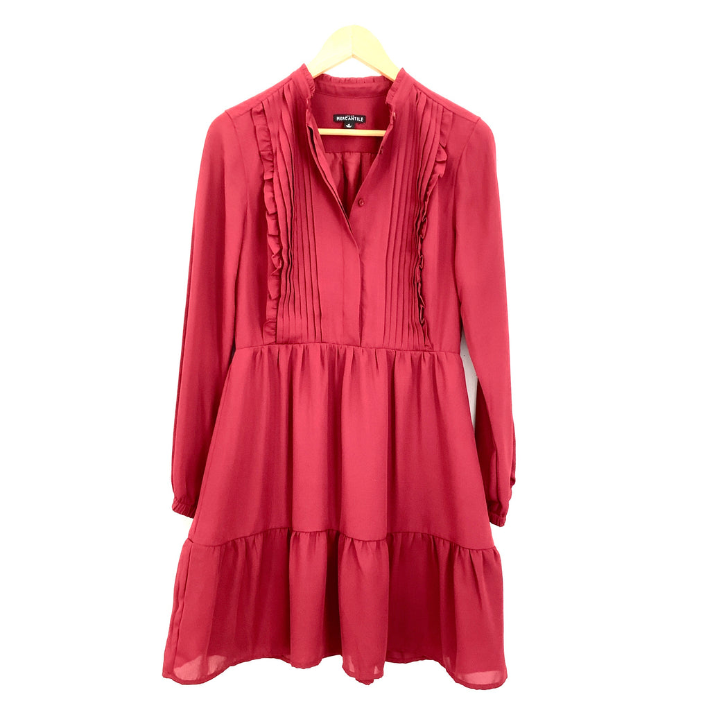 j crew red ruffle dress J. Crew Ruffle Maxi Dress Red 8
