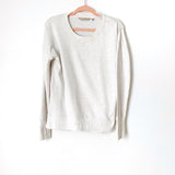 Athleta Heathered Grey Side Slit Sweatshirt - Size XS