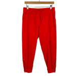 Albion Bright Coral Orange Drawstring with Zipper Hem Jetsetters Joggers- Size S Petite (Inseam 23.5”, see notes)