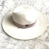 Banana Republic Cream Wool Wide Brim Hat- Size S/M