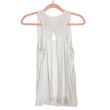 Lululemon White Split Back Tank- Size 6 (see notes)