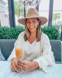 Pink Lily Ivory By the Firelight Fringe Sweater- Size M (sold out online)