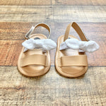 myggpp White Eyelet Bow Sandals- Size ~6-12M (see notes)