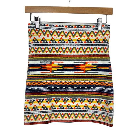 Forever 21 Multicolor Aztec Bodycon Skirt- Size S