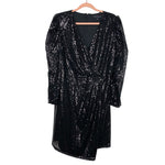 ELOQUII Black Sequin Wrap Skirt Dress- Size 14 (Sold Out Online!)