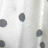 Soma White/Black Polka Dot Cool Nights Short Piped Robe- Size S/M(See Notes)
