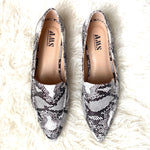 AMS Snakeskin Leather Loafers- Size 8.5 (LIKE NEW)