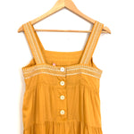Madewell Mustard Primrose Embroidered Dress- Size 2