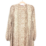 Buddy Love Tan Snakeskin Print Duster NWT- Size S/M