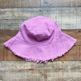 No Brand Raw Hem Bucket Hat