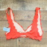 J Crew Scalloped Padded Bikini Top- Size S (TOP ONLY)