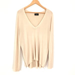 Vici Cream Sweater with Side Zippers- Size XS