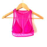 Les Coquines Hot Pink Mesh Sports Bra- Size 1