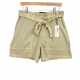 Sanctuary Standard Surplus Tan Paper Bag Waist Belted Shorts NWT- Size 31