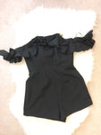 Luxxel Pleated Ruffle Romper NWT- Size S