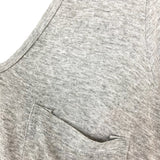 Lush Heather Gray V-Neck Pocket Tee- Size M (see notes)