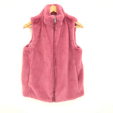 J Crew Pink Faux Fur Vest NWT- Size S