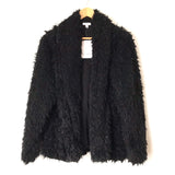 Love Fire Black Faux Fur Coat NWT- Size M