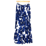 Rox&Ali Blue and White Floral Maxi Skirt with Sequins and Beaded Detail NWT- Size L