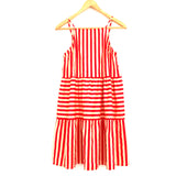 ASOS Orange Striped Spaghetti Strap Dress- Size 2