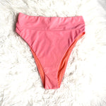Aerie Pink High Cut Cheeky Bikini Bottoms- Size S (we have matching top)