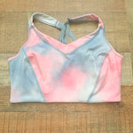 Wavvy Pink/Blue Tie Dye Sports Bra- Size L (We Have Matching Bottoms!)