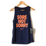 Pre-owned Nike Dri-Fit Navy "Sore Not Sorry" Tank NWT- Size XS