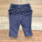 Old Navy Denim Ruffle Bottom Leggings- Size 0-3M