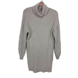 No Brand Grey Turtleneck Sweater Dress- Size S