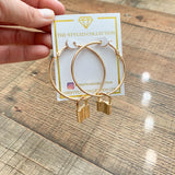The Styled Collection Golden Lock Hoops