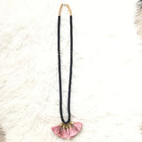 Sylvia Benson Pink Tassel Necklace