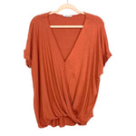 Double Zero Burnt Orange Surplus Top- Size M (See Notes)