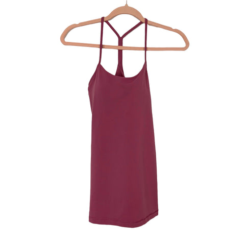 Lululemon Plum Built in Bra Tank- Size 6