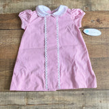 Lullaby Set Pink Gingham Lace Trim Dress NWT- Size 12M
