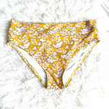 Lilly & Lime Mustard Floral Bikini Bottoms- Size 18 (BOTTOMS ONLY)