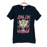 Bella + Canvas Black "Long Live Rock N Roll" Graphic T-Shirt- Size S