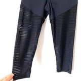 Onzie Black Perforated Leggings - Size S/M (Inseam 19”)