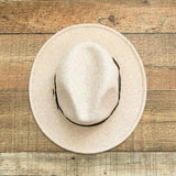 No Brand Wool Blend Animal Print Belted Hat