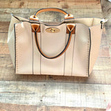 No Brand Tan Leather Handbag with Removable Smaller Handbag Inside (LIKE NEW)