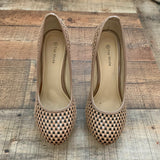 Top Moda Nude and Black Platform Stilettos- Size 8 (Great Condition)